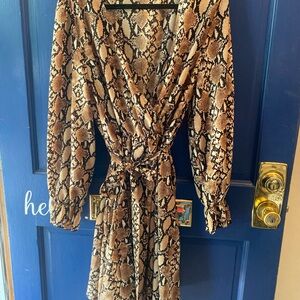 Snakeskin pattern dress